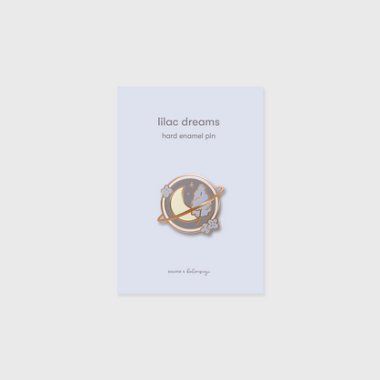 lilac dreams enamel pin