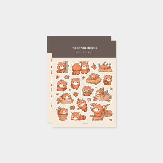 red panda stickers