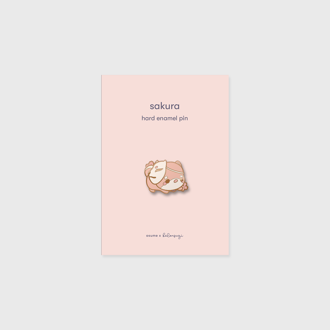 sakura enamel pin