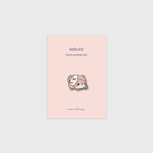 sakura enamel pin