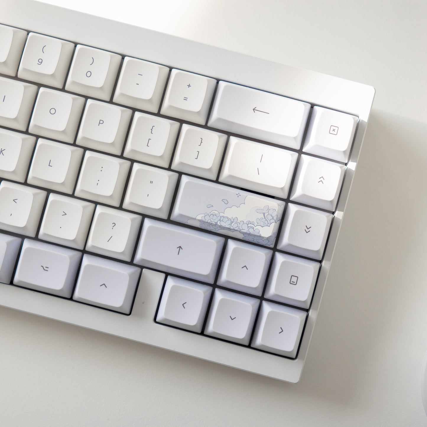 lilac dreams marshmallow keycaps